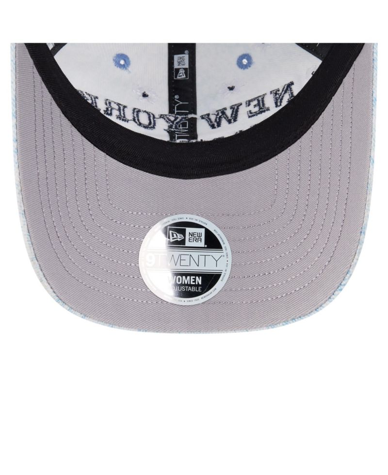 Women's Light Blue New York Yankees Daisy All Over 9TWENTY Adjustable Hat