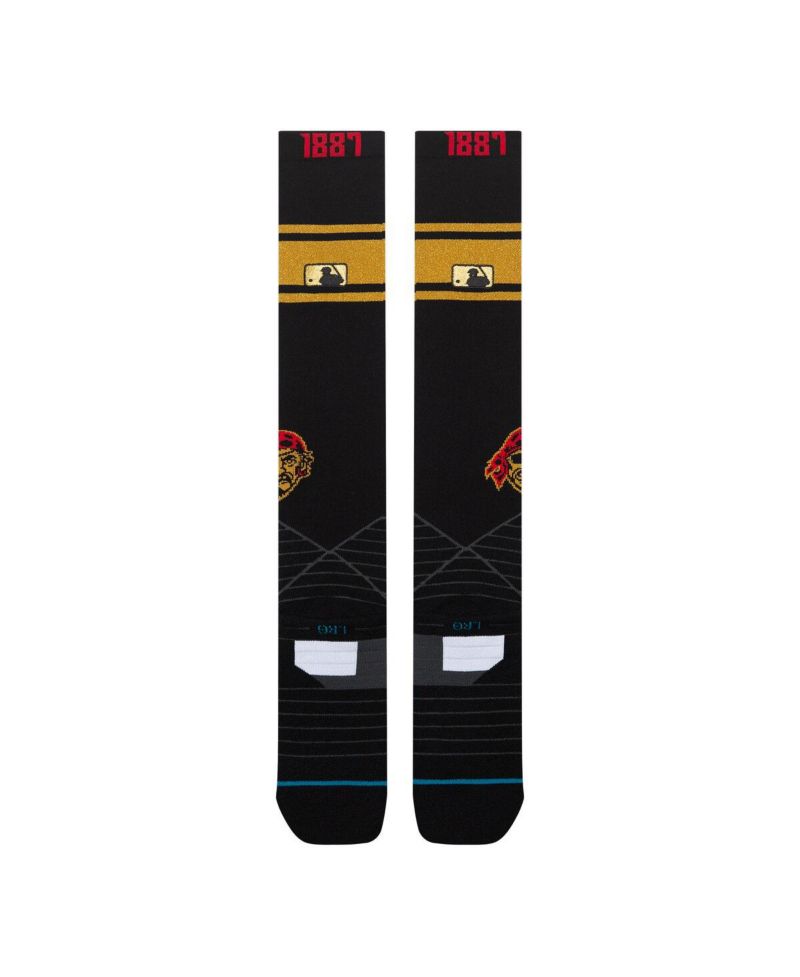 Men's and Women's Black Pittsburgh Pirates 2026 City Connect Over The Calf Socks