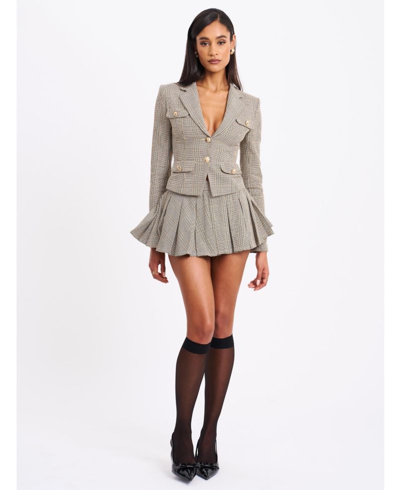 Women Oaklyn Plaid Pleated Mini Skort