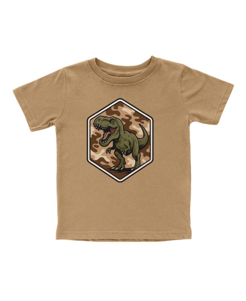 Big Boys (10 -12) Camo Rawr Short Sleeve T-Shirt