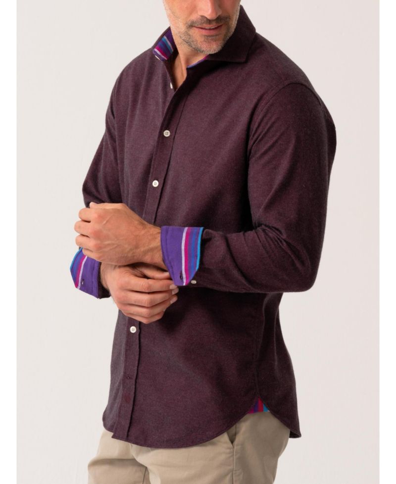 Men's Cotton Cashmere Long Sleeve Shirt