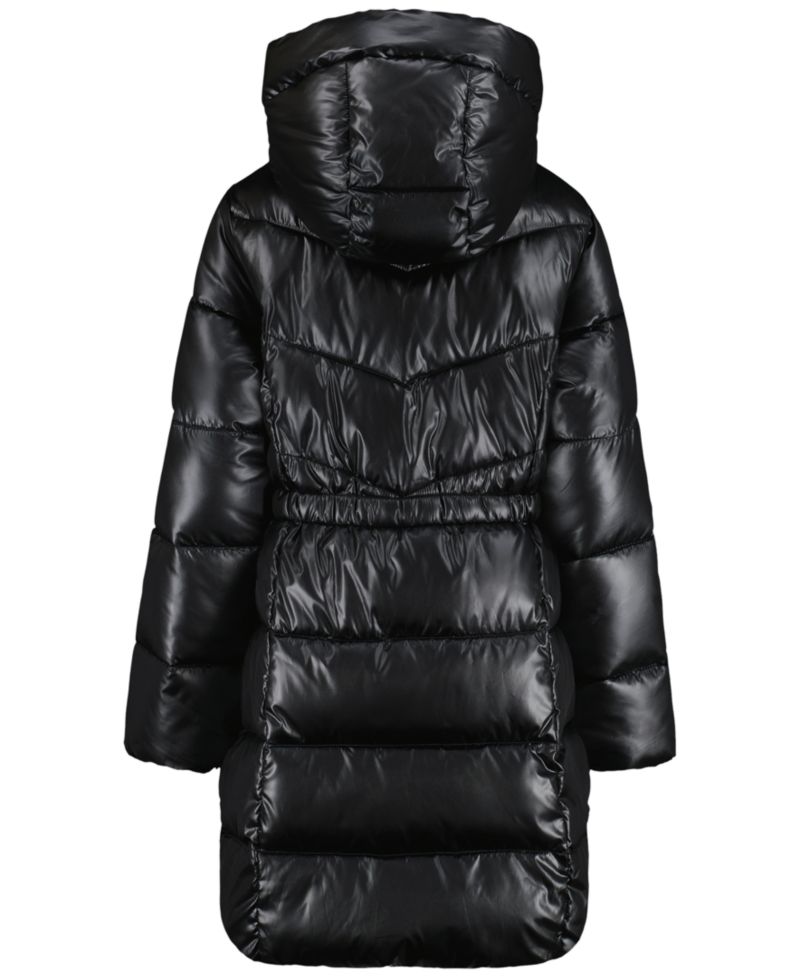 Girls' 7-16 Hooded Neck Puffer Jacket