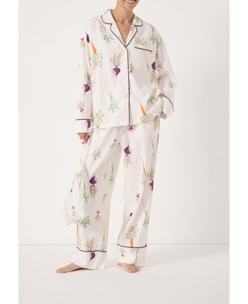 Women's Long Sleeve Brushed Cotton Pyjamas