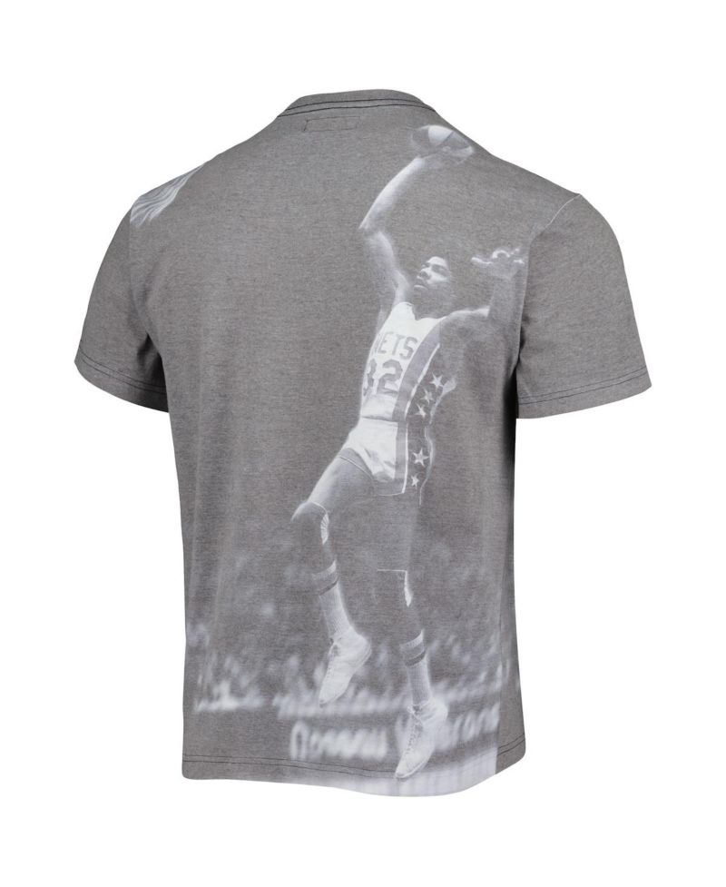 Men's Julius Erving Heather Gray New York Nets Above The Rim T-shirt