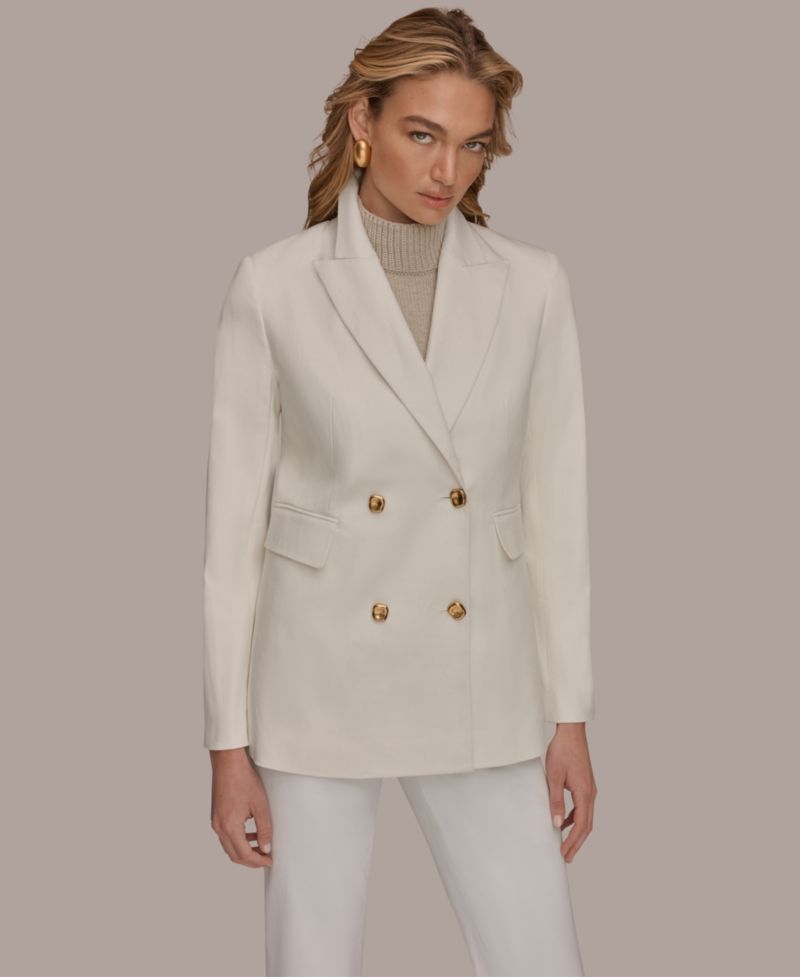 Women's Double Breasted Blazer Jacket