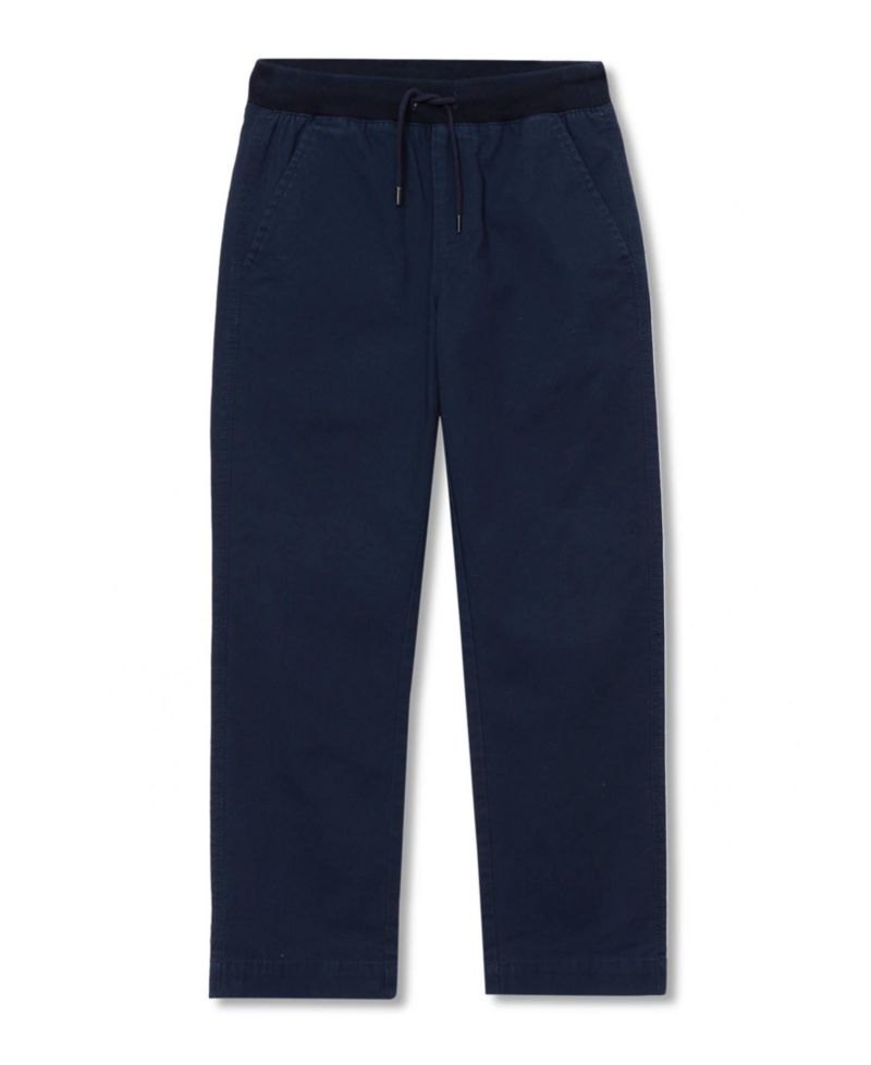 Boys Husky Stretch Soft Rib Waist Iron Knee Pull On Pants