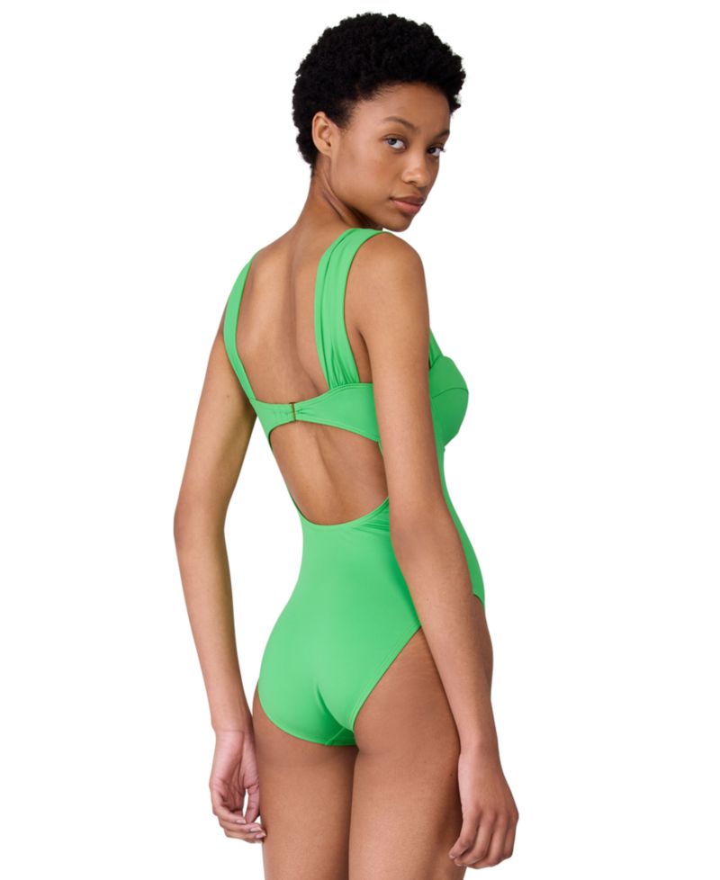 Women's Sweetheart Underwire Cutout One-Piece Swimsuit