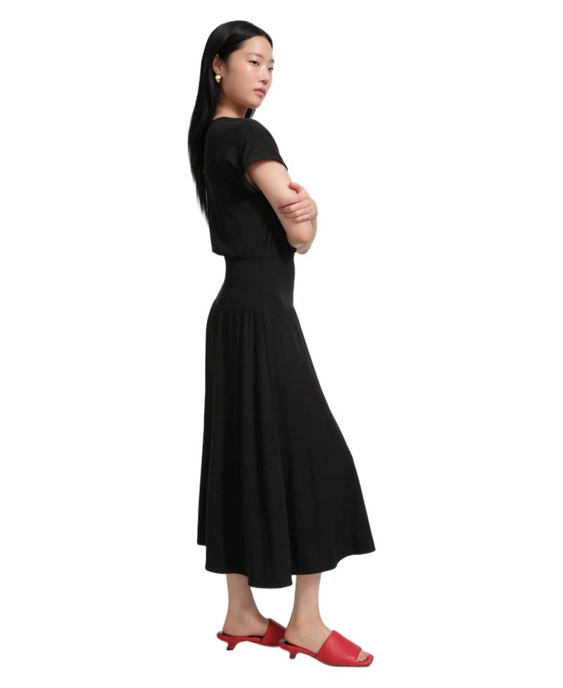 Women's Suvi Scoop-Neck Short-Sleeve Jersey Midi Dress