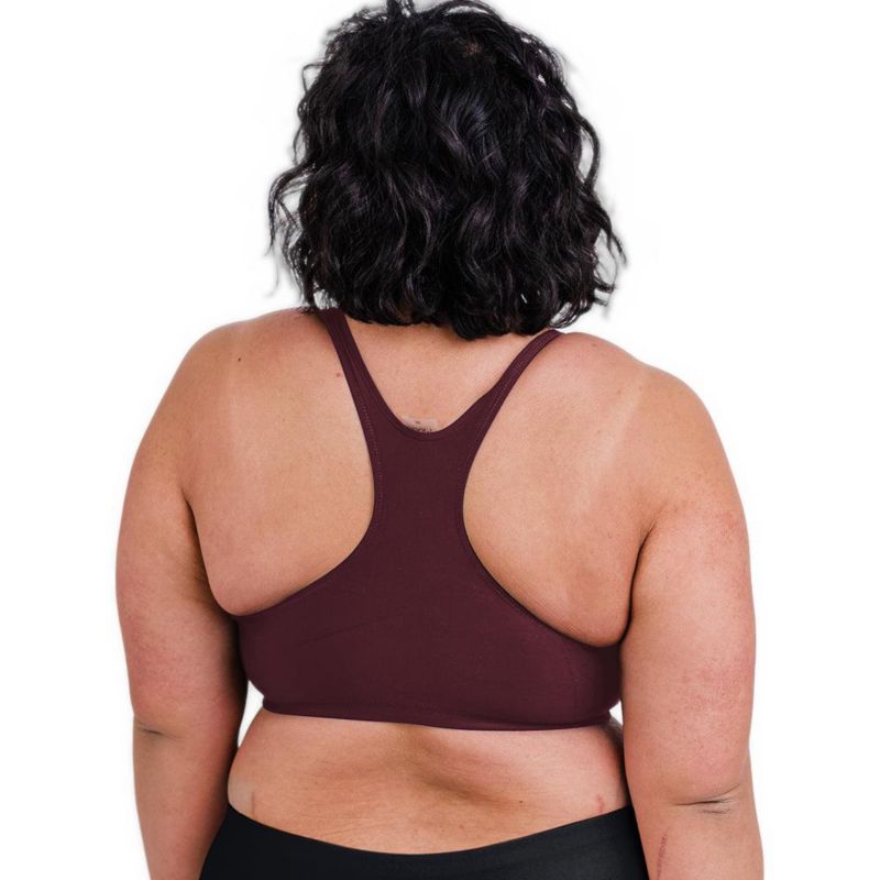 Plus Size Racerback Swim Bra with Removable Cups