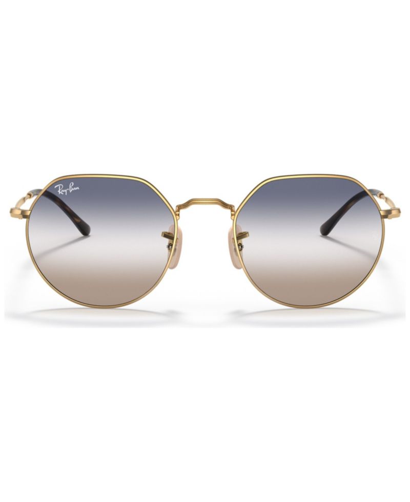 Unisex Geometric Metal Sunglasses, RB3565 JACK