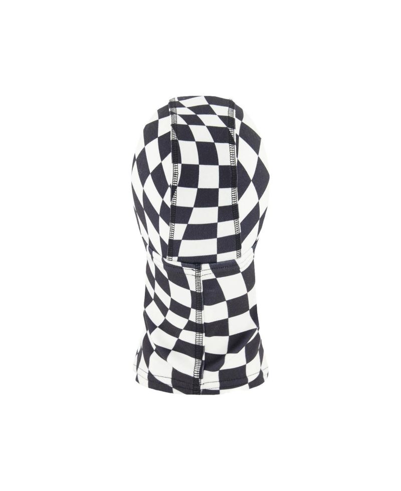 Little and Big Boy 5-14 Brushed Jersey Balaclava Checkered Print