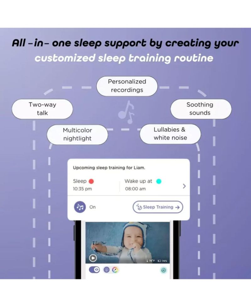 GoBaby AI Cam 2K UHD Baby Smart Baby Monitor with AI Ehanced Features