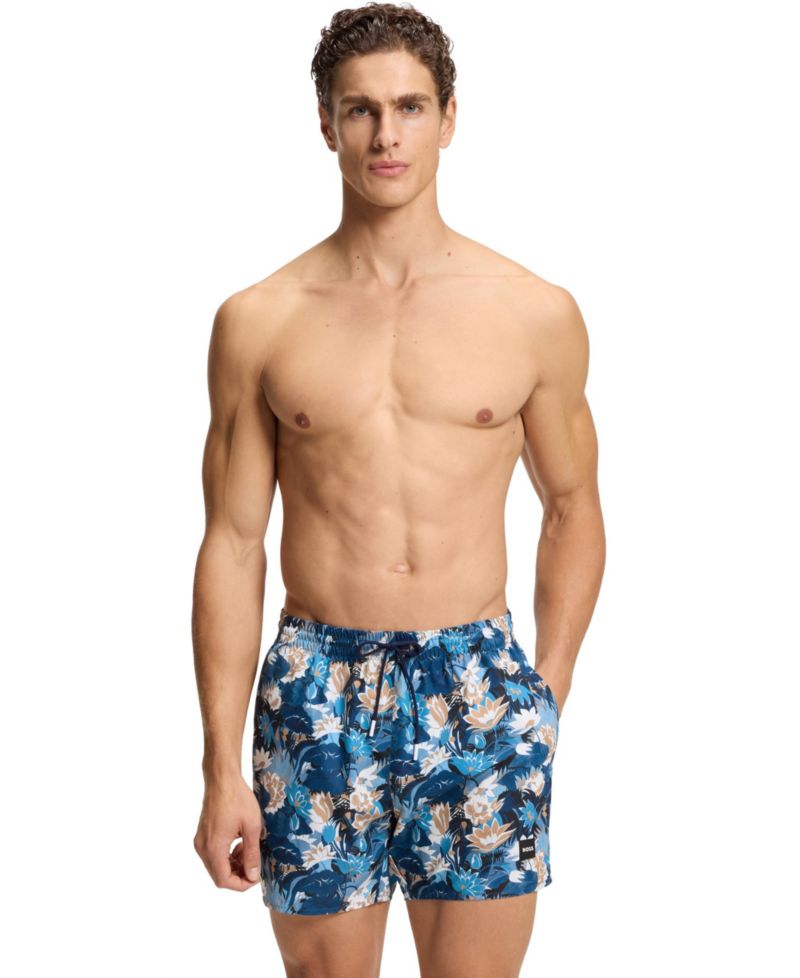 Men's Quick-Dry All-Over Print Swim Shorts