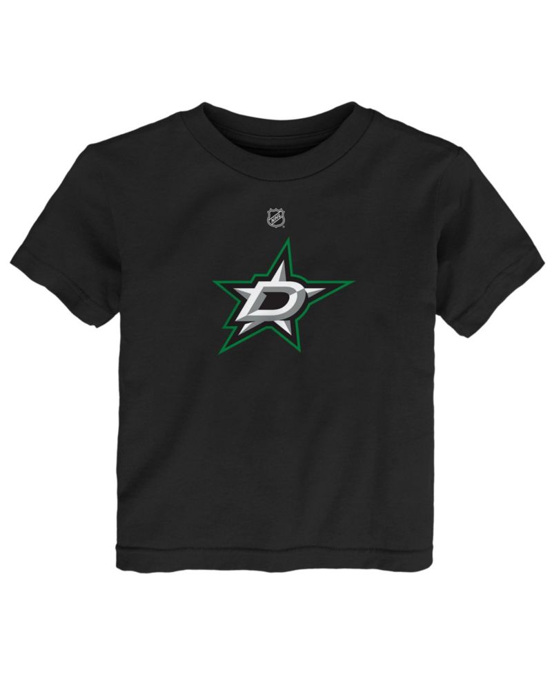 Baby Boys and Girls Black Dallas Stars Primary Logo T-Shirt