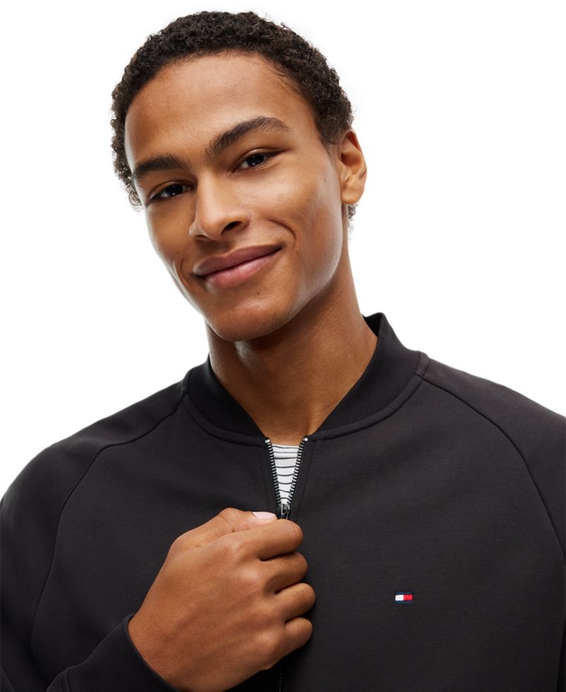Men's Essential Intechno Full-Zip Knit Bomber Jacket