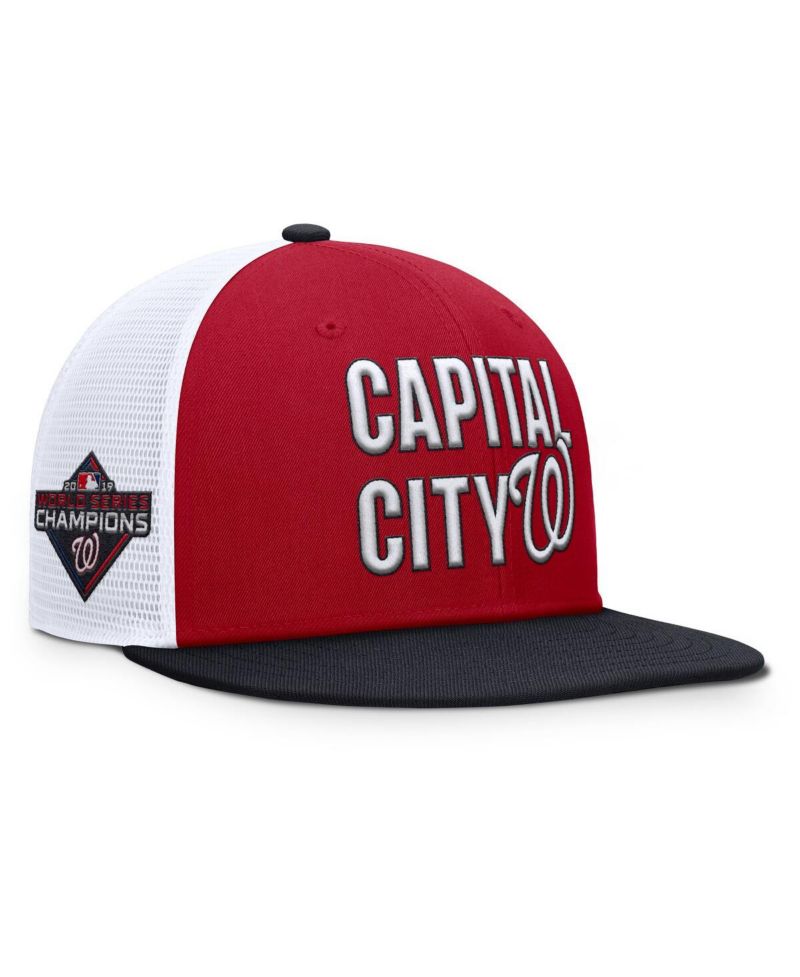 Men's Red Washington Nationals Pro Trucker Snapback Hat