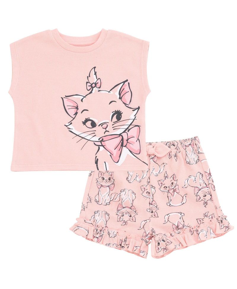 Baby Girls Minnie Mouse Marie (0-3 to 24 M) 2-Piece T-Shirt and Shorts Set