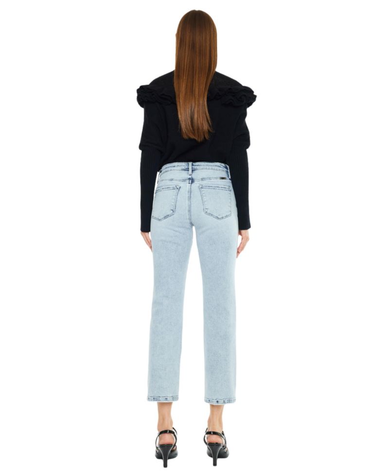 Women's Pam Mid Rise Crop Straight Jeans