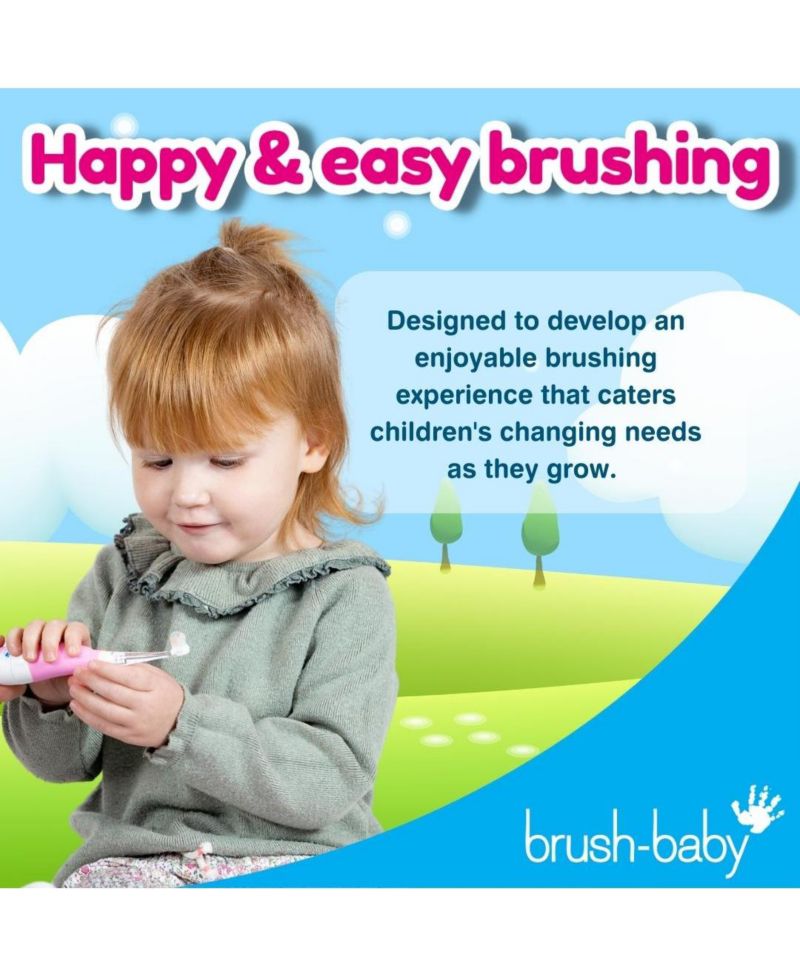 First Tooth Gift Set | Includes BabySonic Teal Electric Toothbrush, Baby's First Brush & Teether & Chewable Toothbrush