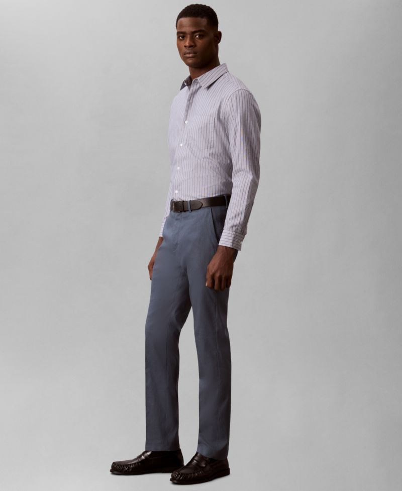 Men's Linen Blend Slim-Fit Pants