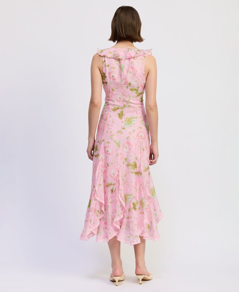 Women's Sleeveless Scoop Neck Wrenley Midi dress