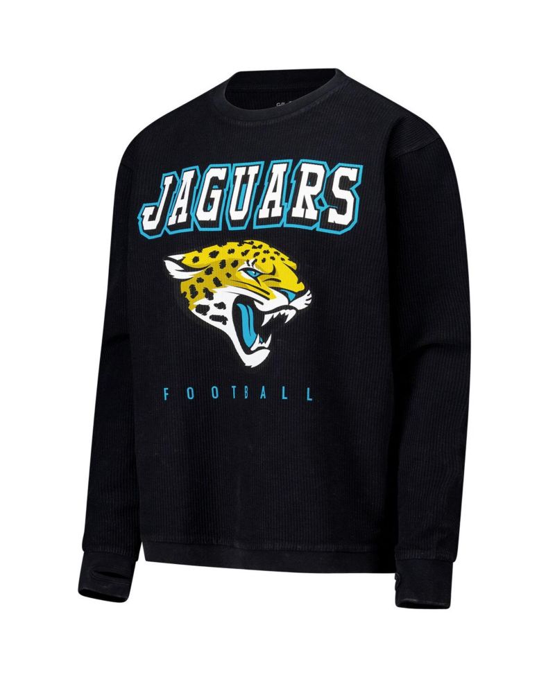 Women's Black Jacksonville Jaguars Comfy Cord Pullover Sweatshirt