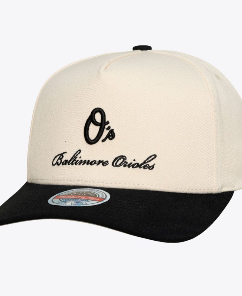 Men's Cream/Black Baltimore Orioles Flawless Stretch Snapback Hat