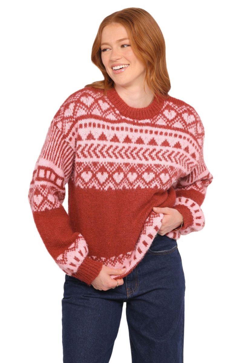 Women's Zinnia Fairisle Knit Sweater