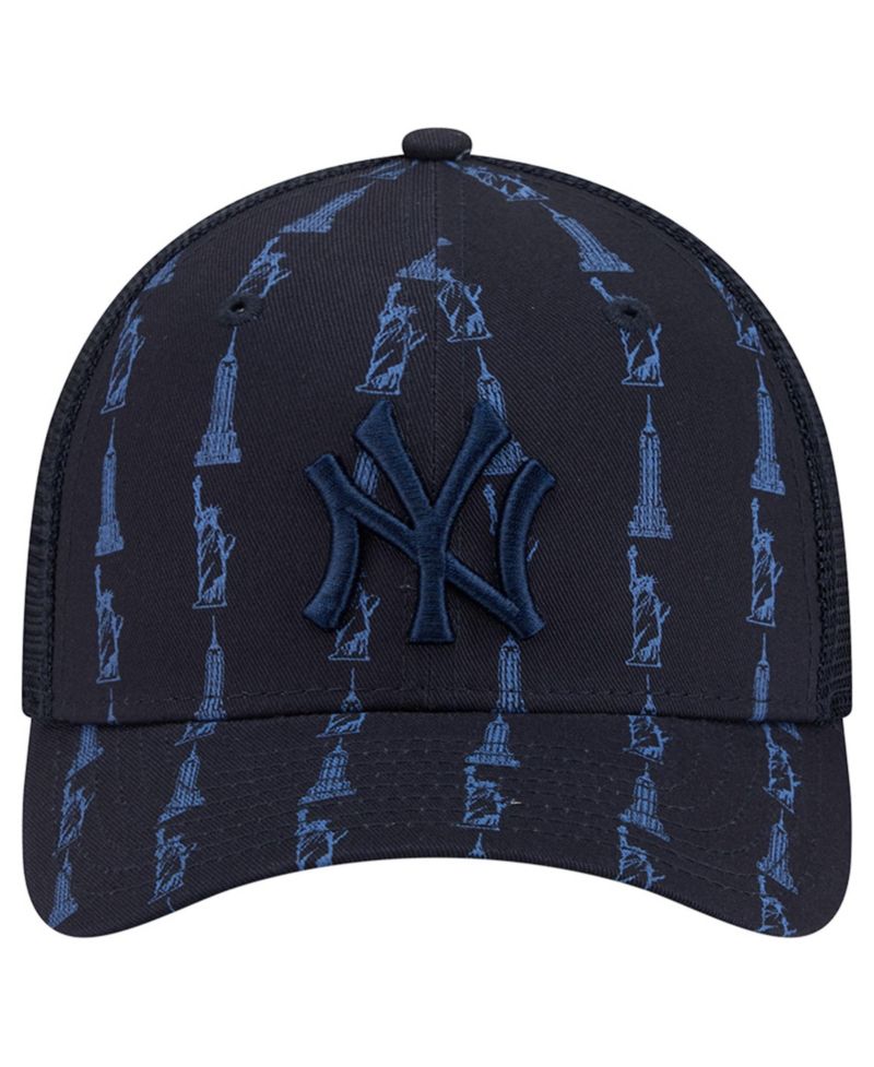 Men's Navy New York Yankees Tonal Icon 9FORTY M-Crown Adjustable Trucker Hat