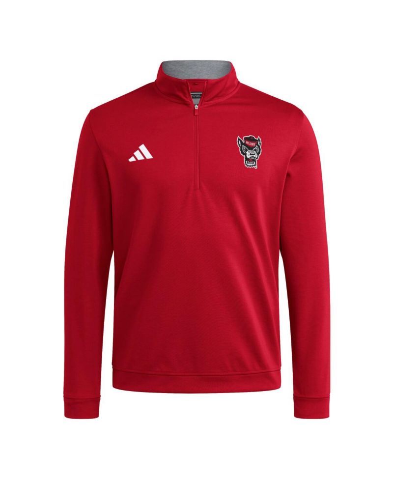 Men's Red NC State Wolfpack Elevated Tri-Blend Quarter-Zip Pullover Sweatshirt