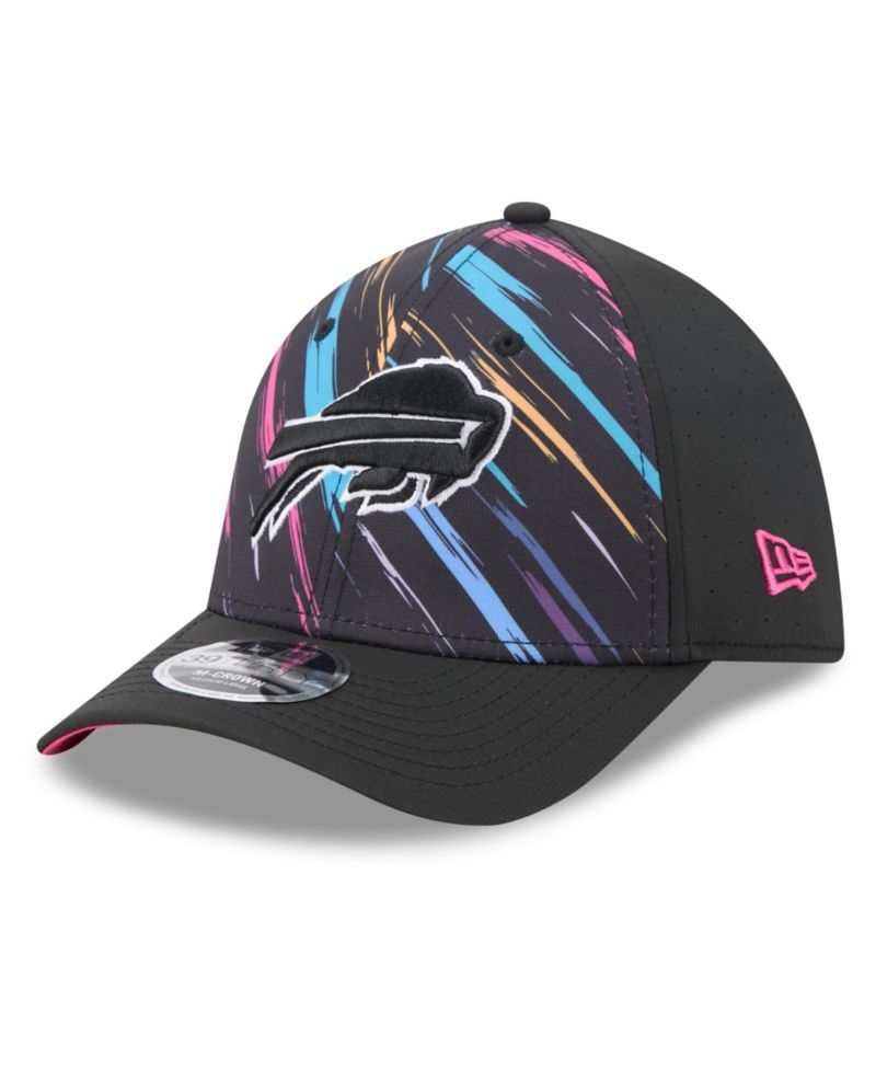 Men's Black Buffalo Bills 2026 NFL Cruical Catch 39THIRTY M-Crown Stretch Hat