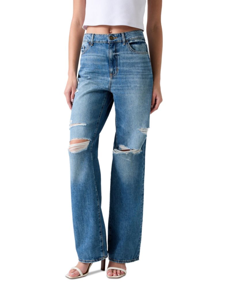 Women's High-Rise Straight-Leg Jeans