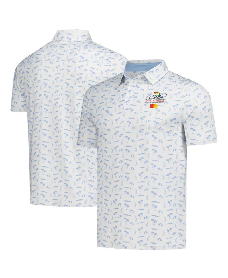 Men's Cream Arnold Palmer Invitational Polo Shirt