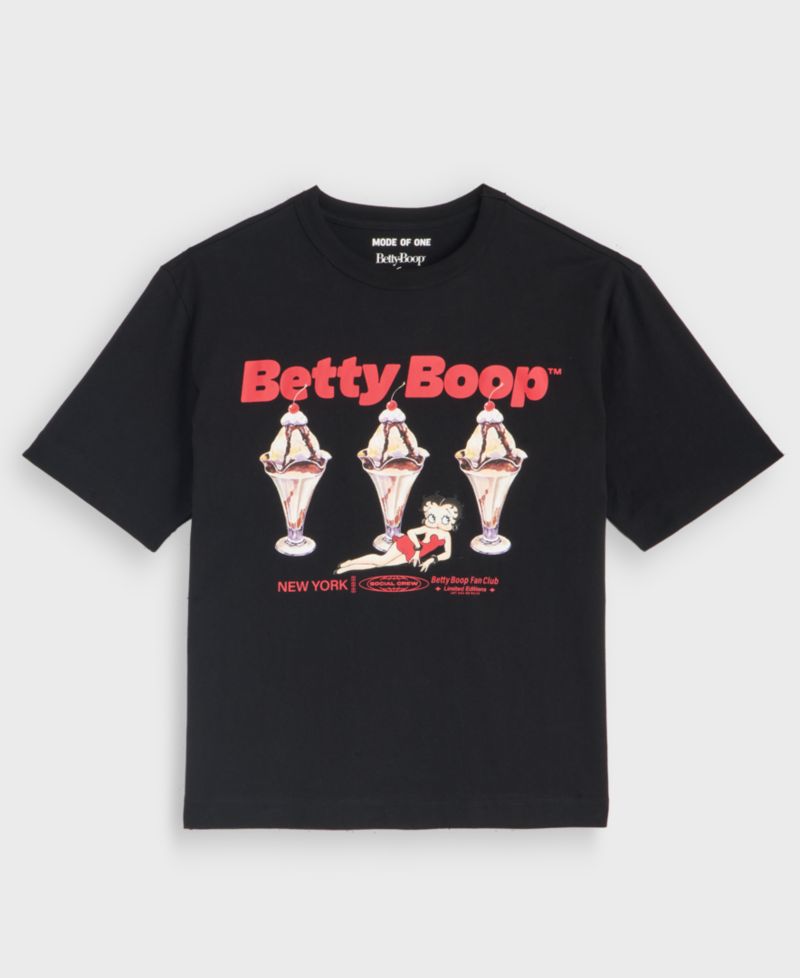 Men's Relaxed-Fit Betty Boop Ice Cream Graphic T-Shirt, Macy's Exclusive