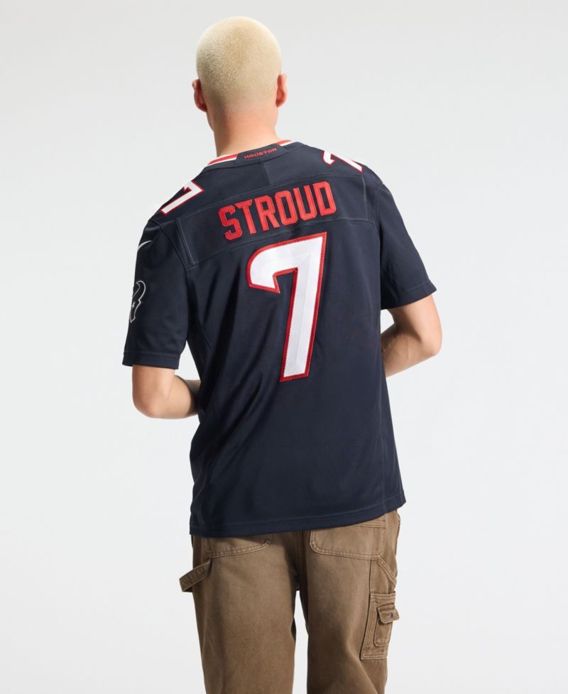 Men's C.J. Stroud Navy Houston Texans Vapor F.U.S.E. Stitched Limited Jersey