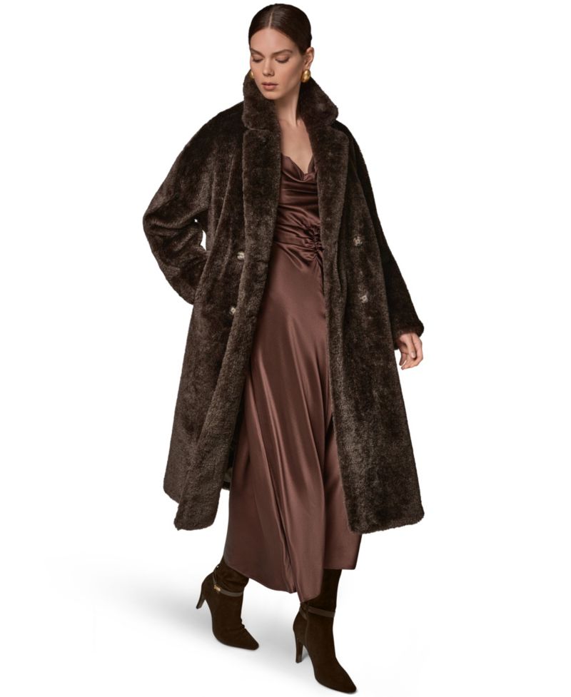 Women's Double-Breasted Long Coat