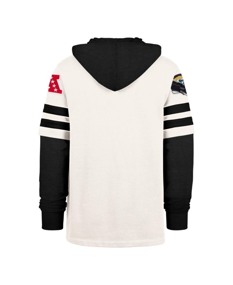 Men's Cream Jacksonville Jaguars Split Zone Cornerback Duo Lacer Hoodie