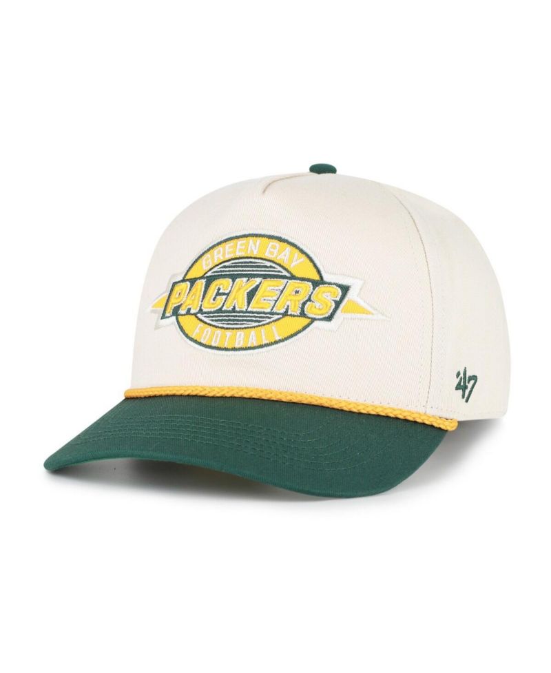 Men's Natural Green Bay Packers Frame Out Two Tone Hitch Adjustable Hat