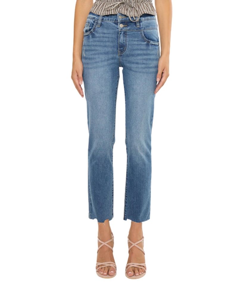 Women's Kathleen High Rise Slim Straight Jeans