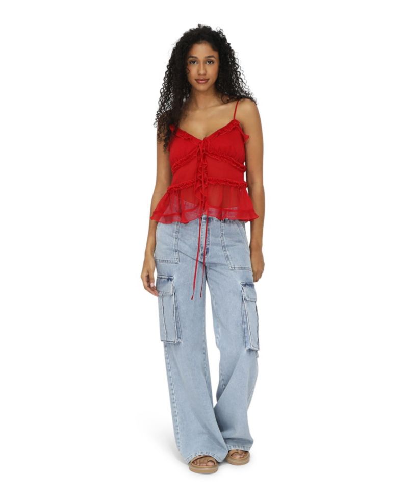Women's Heart Of Glass Chiffon Cami