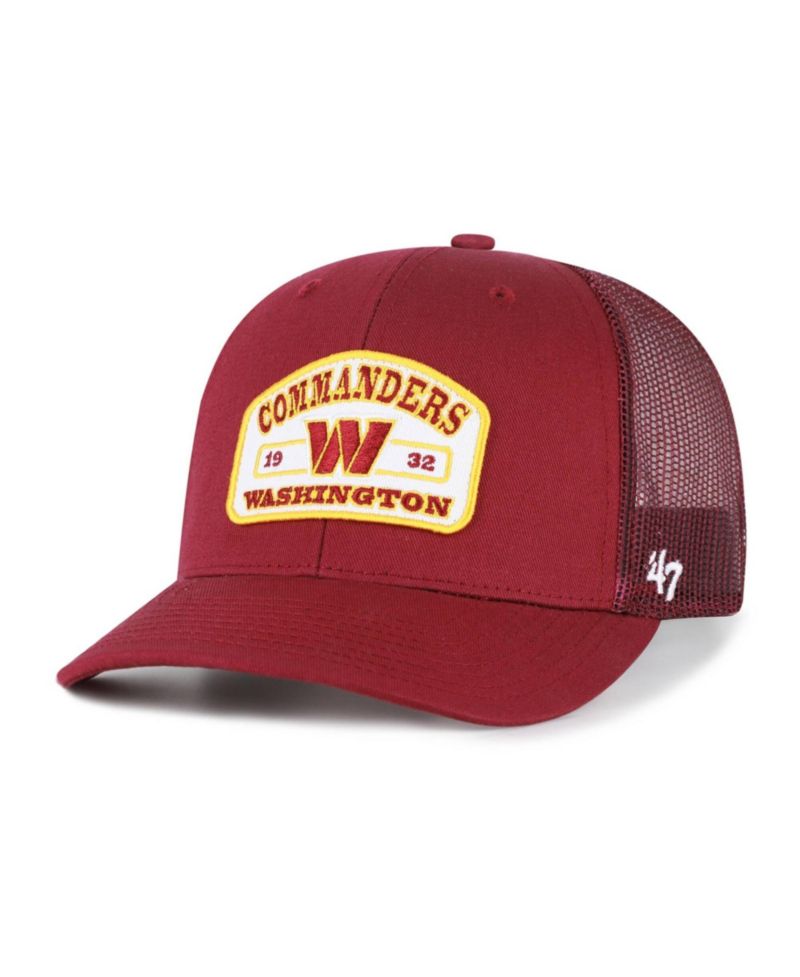 Men's Burgundy Washington Commanders Roadway Adjustable Trucker Hat