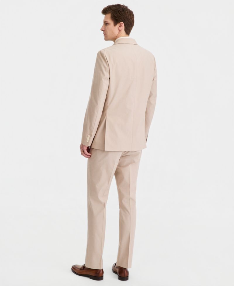 Men's Modern-Fit TH Flex Stretch Cotton Suit Separate Vest