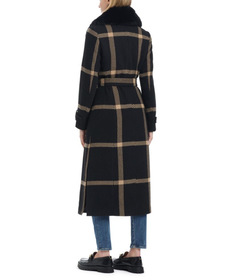 Women's Double-Breasted Maxi Wool Blend Coat