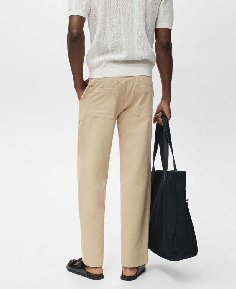 Men's Cotton-Linen Blend Regular-Fit Jeans