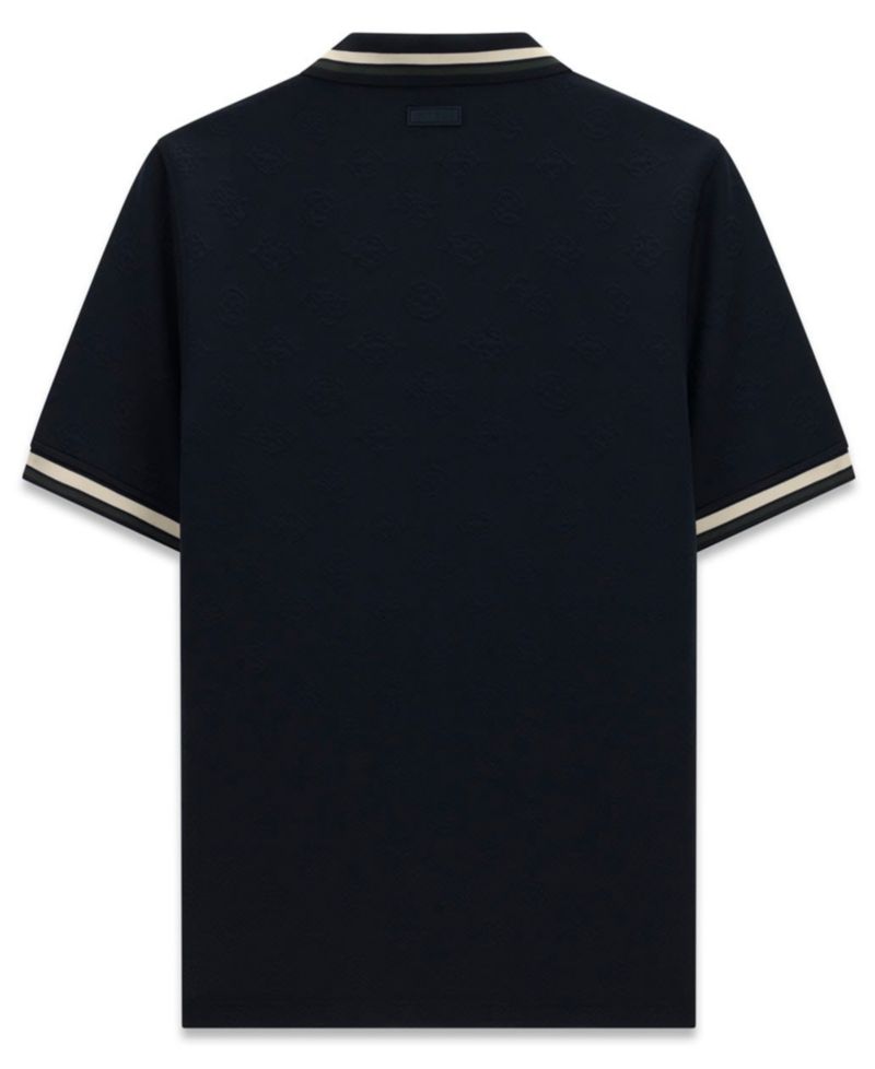 Men's Wallace Slim-Fit Monogram-Print Polo Shirt
