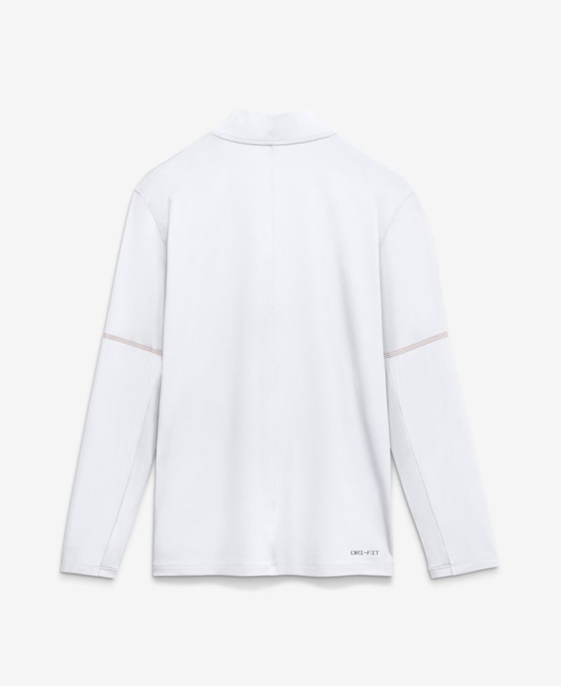 Men's White Texas Longhorns Sideline Dri-FIT Long Sleeve Half-Zip Pullover