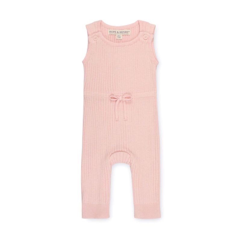 Baby Girls Hope and Henry Cinched Waist Romper and Jacquard Blanket Gift Set
