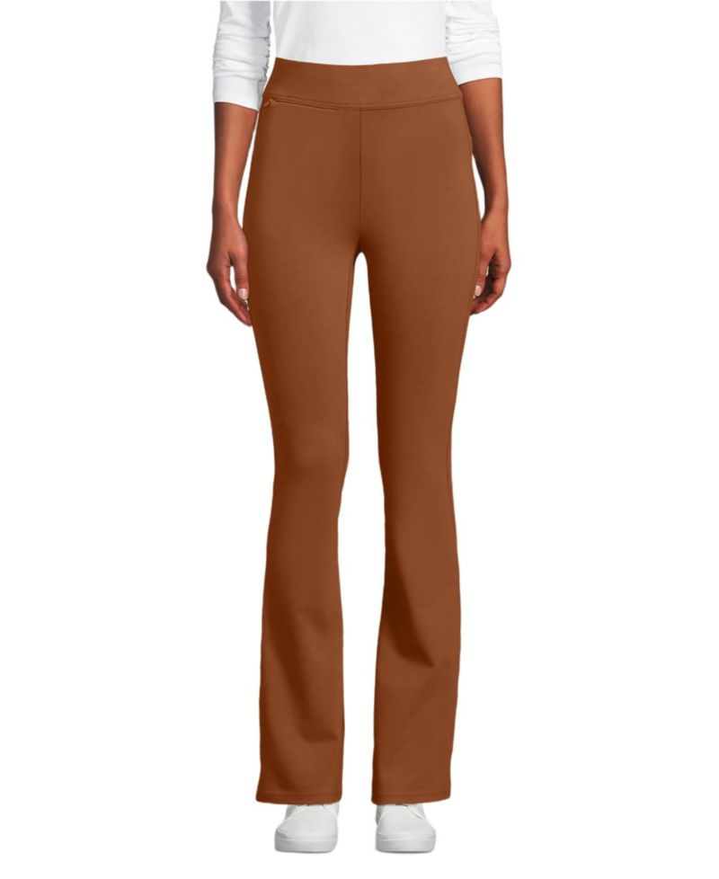 Women's Petite Starfish High Rise Pull On Flare Pocket Pants