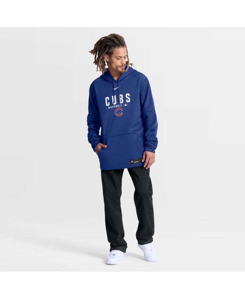 Men's Royal Chicago Cubs Authentic Collection Therma-FIT Hoodie