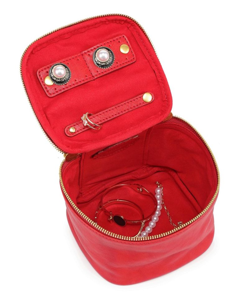 Celosia Cube Leather Jewelry Case